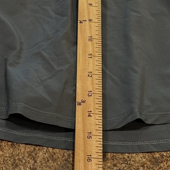 Wishlist Skort Size L Blue Gray Built In Shorts Elastic Waistband Curved Hem - Picture 10 of 10
